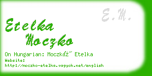 etelka moczko business card